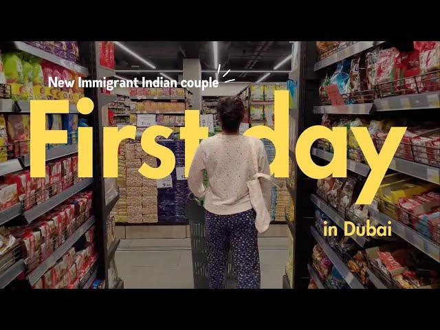 Our first day in Dubai as a New Indian immigrant couple | Cleaning, Shopping & Exploring #dubailife