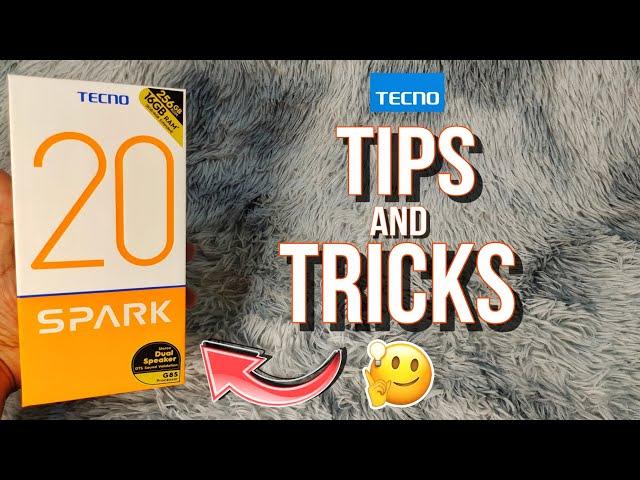 TECNO SPARK 20 TIPS AND TRICKS 2024