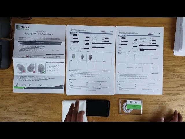 How to Complete the Fingerprint (Biometric) Form | Nadra Card Centre