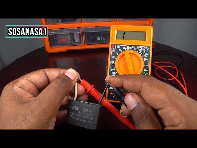 how to test this Fan capacitor / condenser using a digital multimeter (New quickly Method)