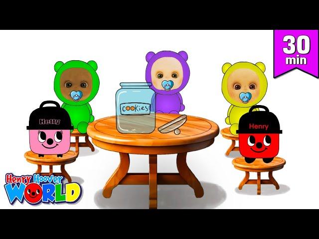 Who Stole the Cookie? + More | Nursery Rhymes & Kids Songs | Henry Hoover World