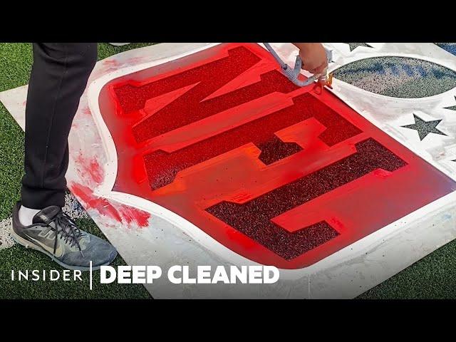 How Super Bowl Fields Are Deep Cleaned And Prepped For Game Day | Deep Cleaned | Insider