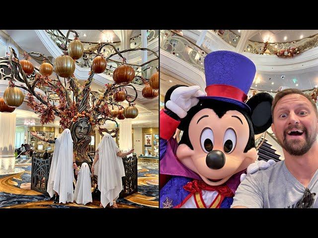 Disney Wish Cruise Halloween On The High Seas! | Embarkation Day, Halloween Tree & Worlds Of Marvel!