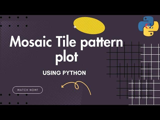 Mosaic tile pattern plot using python