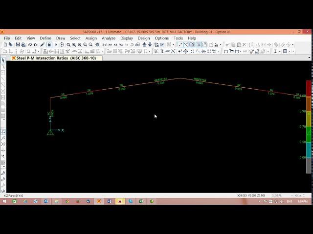 Steel structure Design with Sap2000 in Clear span 60m