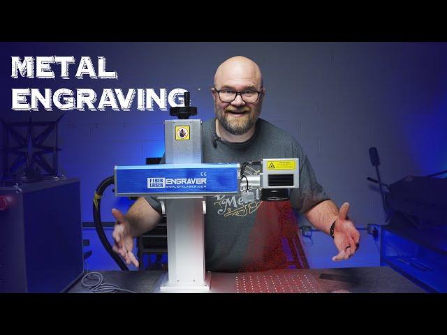 Setting up a metal engraving fiber laser!