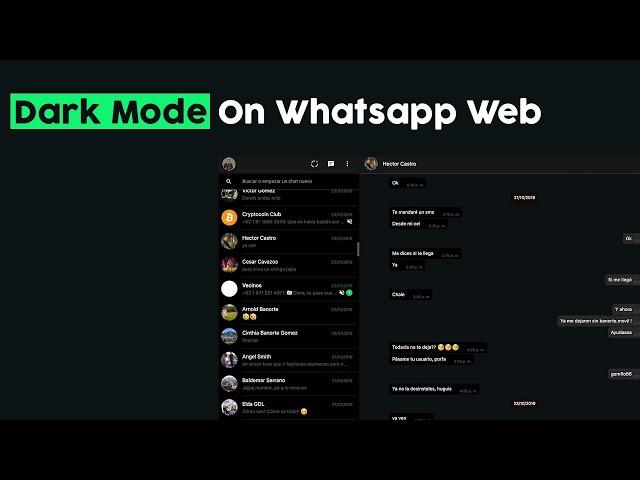 How To Enable Dark Mode on WhatsApp Web