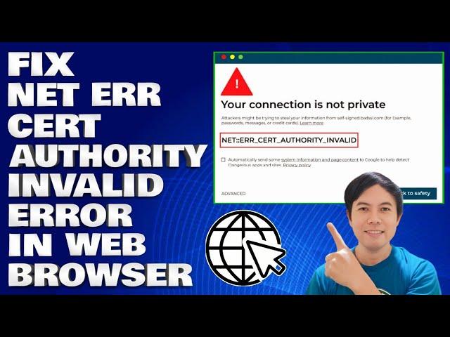 How To Fix Net Err Cert Authority Invalid Error in Web Browser