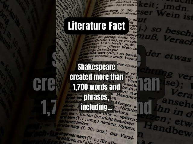 Shakespeare was a genius  #facts #interesting #interestingfacts #literature #languages #english