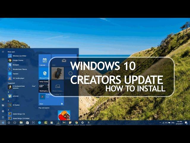 How to Install Windows 10 Creators Update