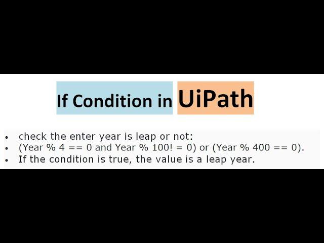 if else in UiPath