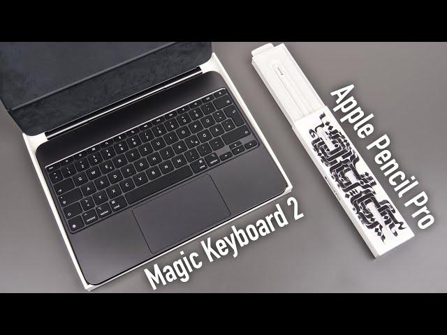 Apple Pencil Pro & Magic Keyboard 2 - Unboxing, erster Test & erster Eindruck