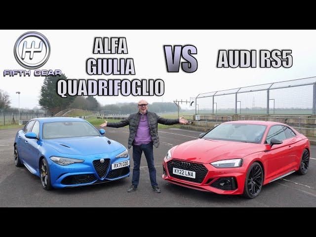 Alfa Giulia Quadrifoglio vs Audi RS5: Shoot-Out! | Fifth Gear