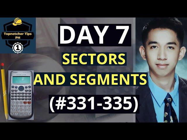 SECTORS AND SEGMENTS | 1001 Solved Problems in Engineering Mathematics (DAY 7) #331-#335