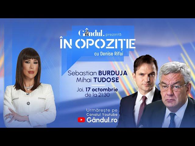 În Opoziție cu Denise Rifai | Invitați: Sebastian Burduja și Mihai Tudose - Despre referendum