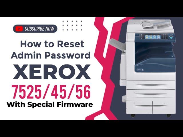 How to Reset Xerox Admin Password With Update the Firmware #Xerox #software