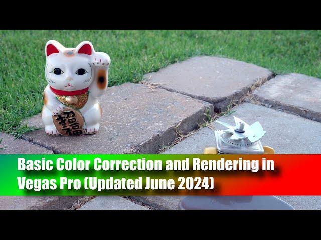 Basic Color Correction and Rendering in Vegas Pro (June 2024)