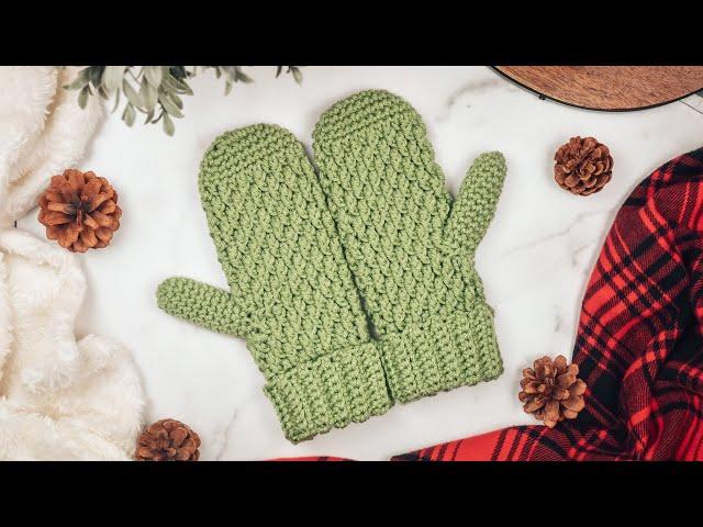 Country Cottage Mittens Crochet Tutorial - Quick and Easy Crochet Mitten Pattern