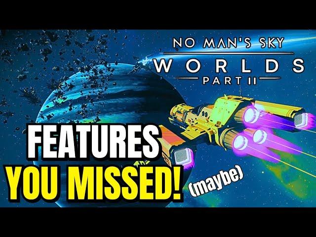 FEATURES YOU MISSED From The HUGE No Mans Sky WORLDS PART 2 Update!!