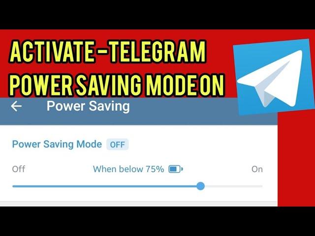 How To Enable Power saving Mode ON || Telegram App #telegram #tipsandtricks