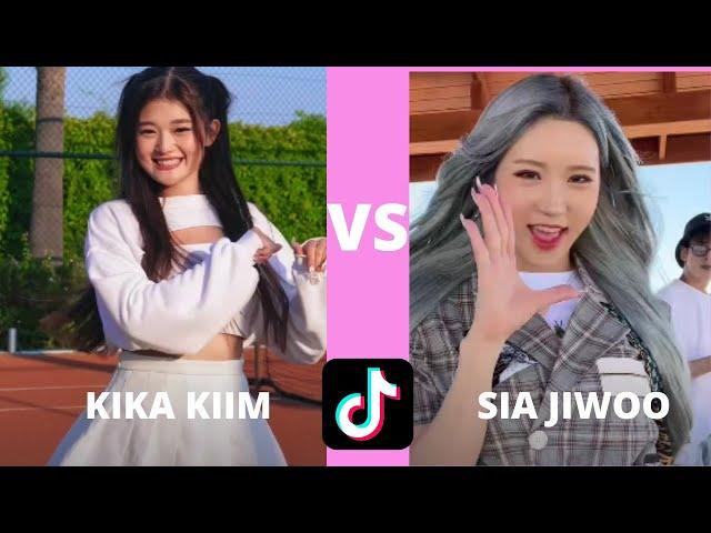 KIKA KIM VS SIA JIWOO LATEST TIKTOK DANCE COMPILATION ⭐ SEPTEMBER 2022