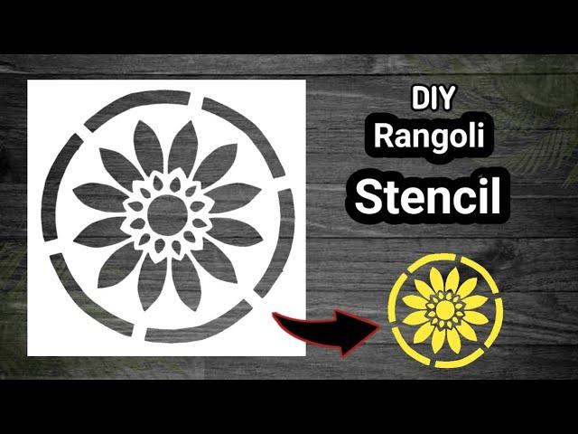 Paper Rangoli | Rangoli Stencil | Rangoli Paper Cutting | Indian Craft