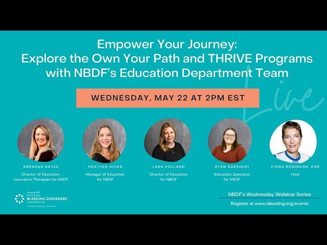 Empower Your Journey: Explore the Own Your Path and THRIVE Programs with NBDF's Education Department