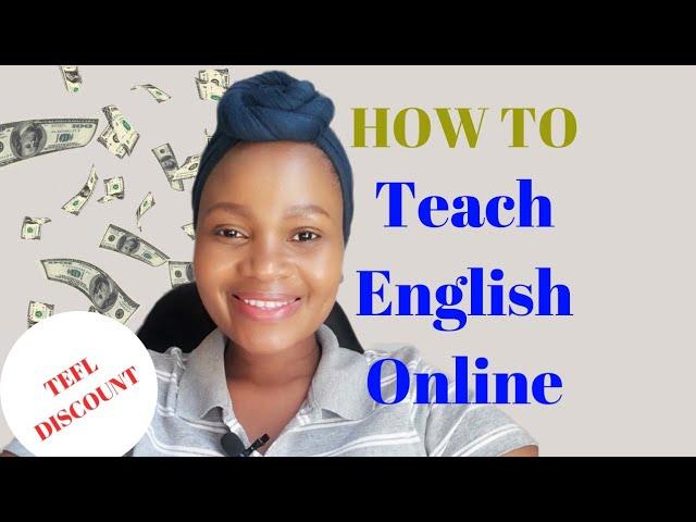 How to Teach English online + TEF & TESOL MASSIVE DISCOUNT. REGISTER TODAY| Online Money