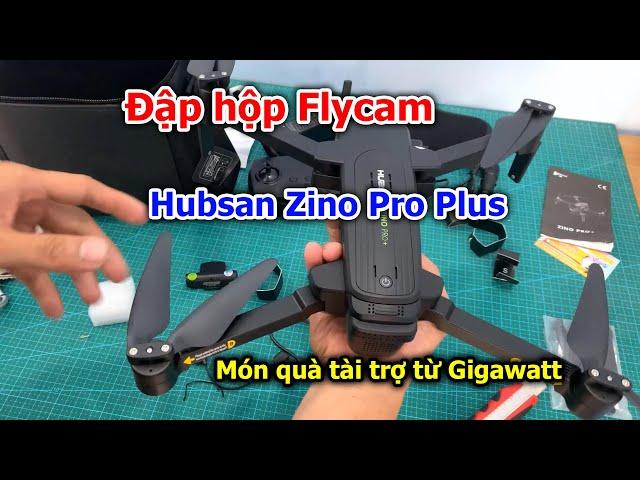 Dương Vlog | Đập hộp Flycam Hubsan Zino Pro Plus Combo giá 9tr8 món quà tài trợ từ Gigawatt