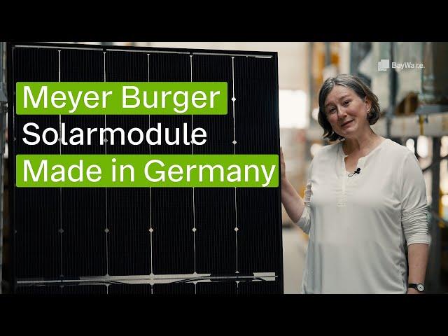 Produkthighlight: Meyer Burger - Solarmodule  - Made in Germany