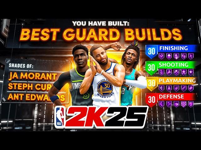 BEST GUARD BUILDS IN NBA 2K25! THESE POINT GUARD BUILDS ARE DOMINATING! BEST POINT GUARD BUILD 2K25