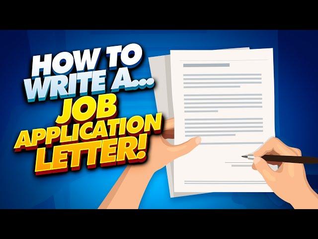 Writing a Job Application Letter! (4 TIPS, Words & Phrases + JOB APPLICATION LETTER TEMPLATES!)