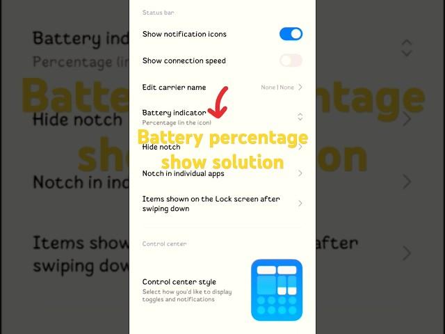 #battery percentage show solution#tech #smartphone redmi note 11#shortvideo#viralshorts#aneesverse