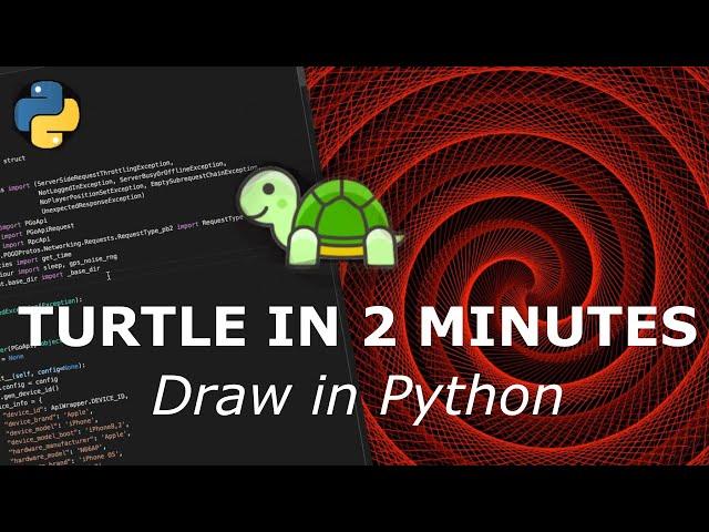 Python Turtle Graphics Tutorial for Absolute Beginners - Drawing a Spirographic