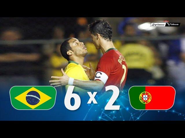 Brasil 6 x 2 Portugal (Kaká x C. Ronaldo) ● 2008 Friendly Extended Goals & Highlights HD