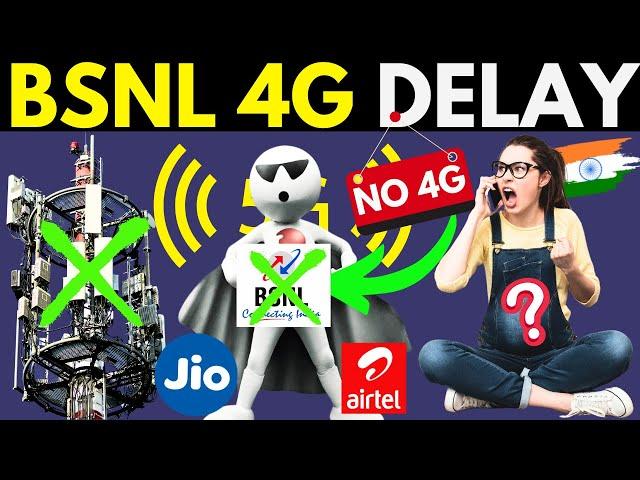 BSNL 4G 6 Months Delay | BSNL 4G Installation Delay | Why BSNL 4G Launch Delay in India #trending