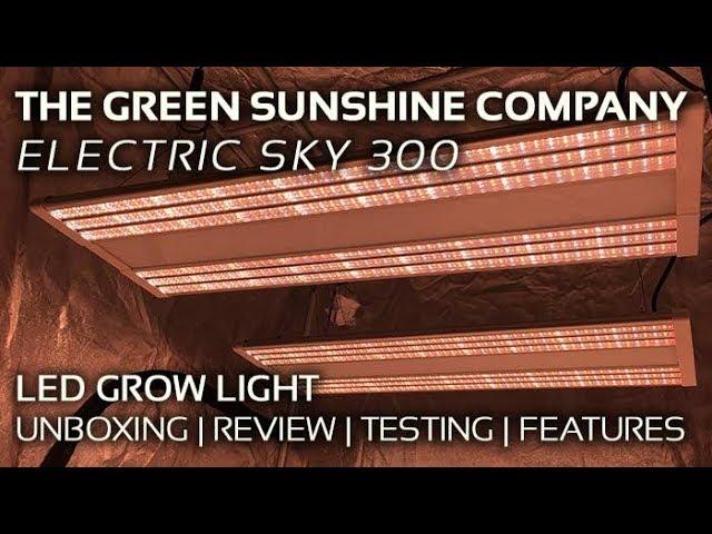 Electric Sky ES300 LED Grow Light Unboxing, Review, PAR Testing