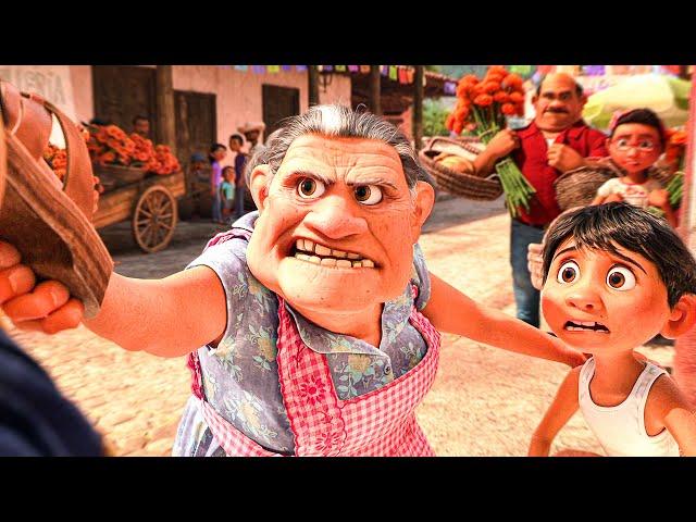 COCO All Movie Clips - Miguel's Grandma Hates Music! (2017)