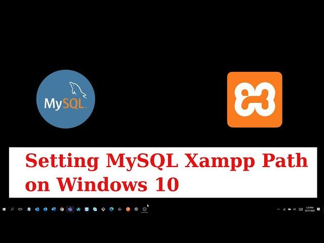 How to Set MySQL Path in Xampp