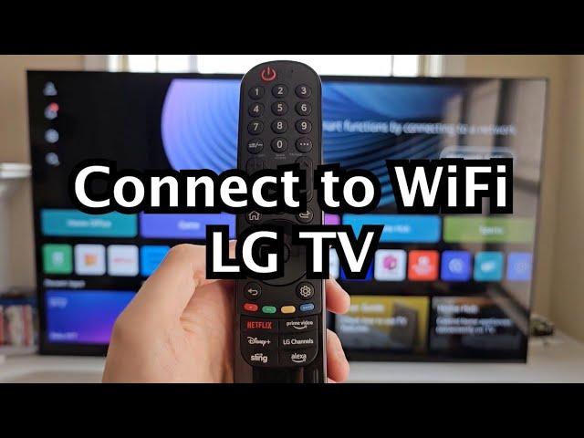 LG Smart TV - How to Connect To WiFi & Turn On/Off!