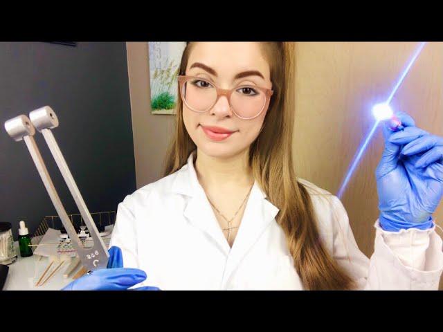 ASMR The MOST Detailed Cranial Nerve Exam YOU'VE SEEN Doctor Roleplay Ear, Eye Exam Hearing Test