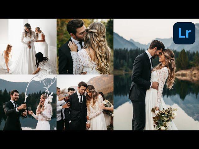 How to edit TIMELESS wedding photos FAST! Lightroom Editing Tutorial - Natural + Beautiful Presets