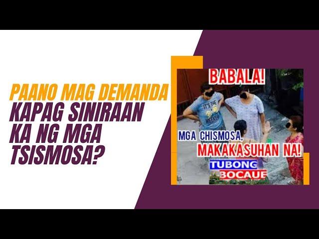 PAANO MAGDEMANDA NG CHISMOSA PAANO I DEMANDA ANG PANINIRA PURI SA SOCIAL MEDIA