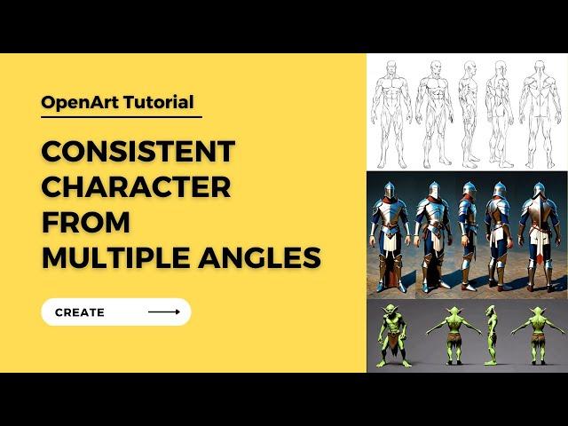 Consistent Character from Multiple Angles with AI in 2024 (OpenArt Tutorial)