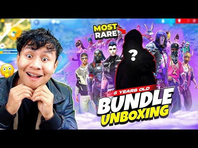 Unboxing All My 1 Year Old Rare Bundles Collections  Tonde Gamer - Free Fire Max