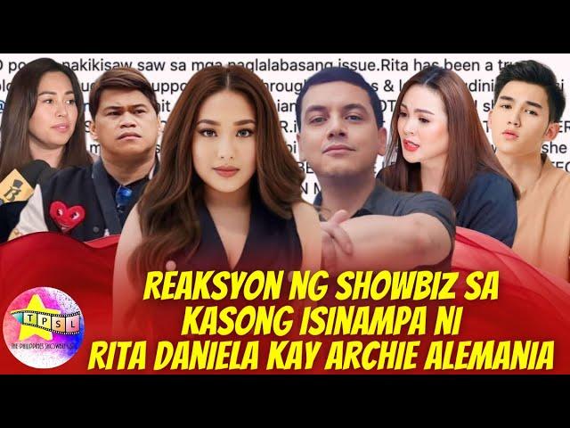 Reaksyon ng Showbiz sa Kasong Isinampa ni Rita Daniela kay Archie Alemania