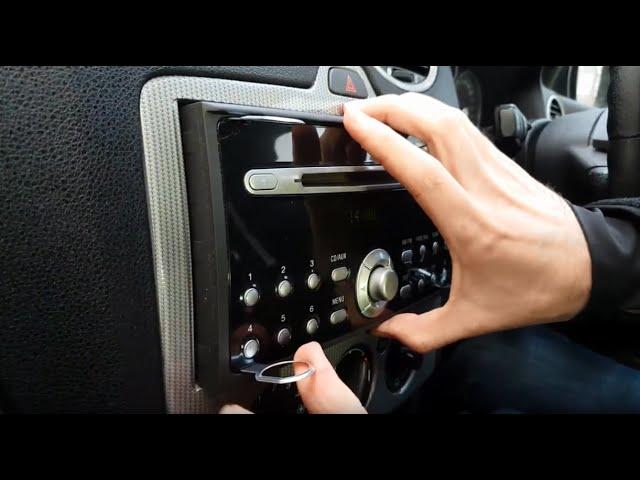 How to remove a Sony radio from a Ford & use the serial number for PIN code unlock