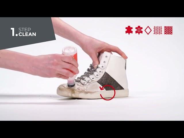 Como usar el Sneaker Shampoo de bata (shampoo para zapatillas)