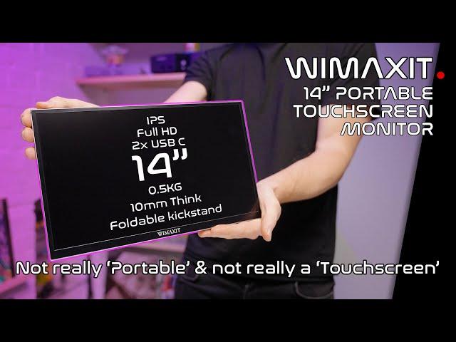 WIMAXIT 14" Portable Touchscreen Monitor | 2023 REVIEW | Connecting to Mac, iPad & Switch [M1410CT]