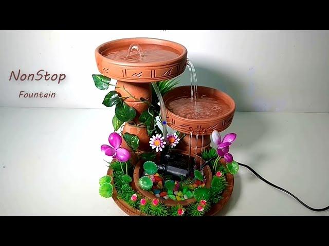 Make 3 Non Stop Water Fountain At Home | DIY Tabletop  Fountain Crafts